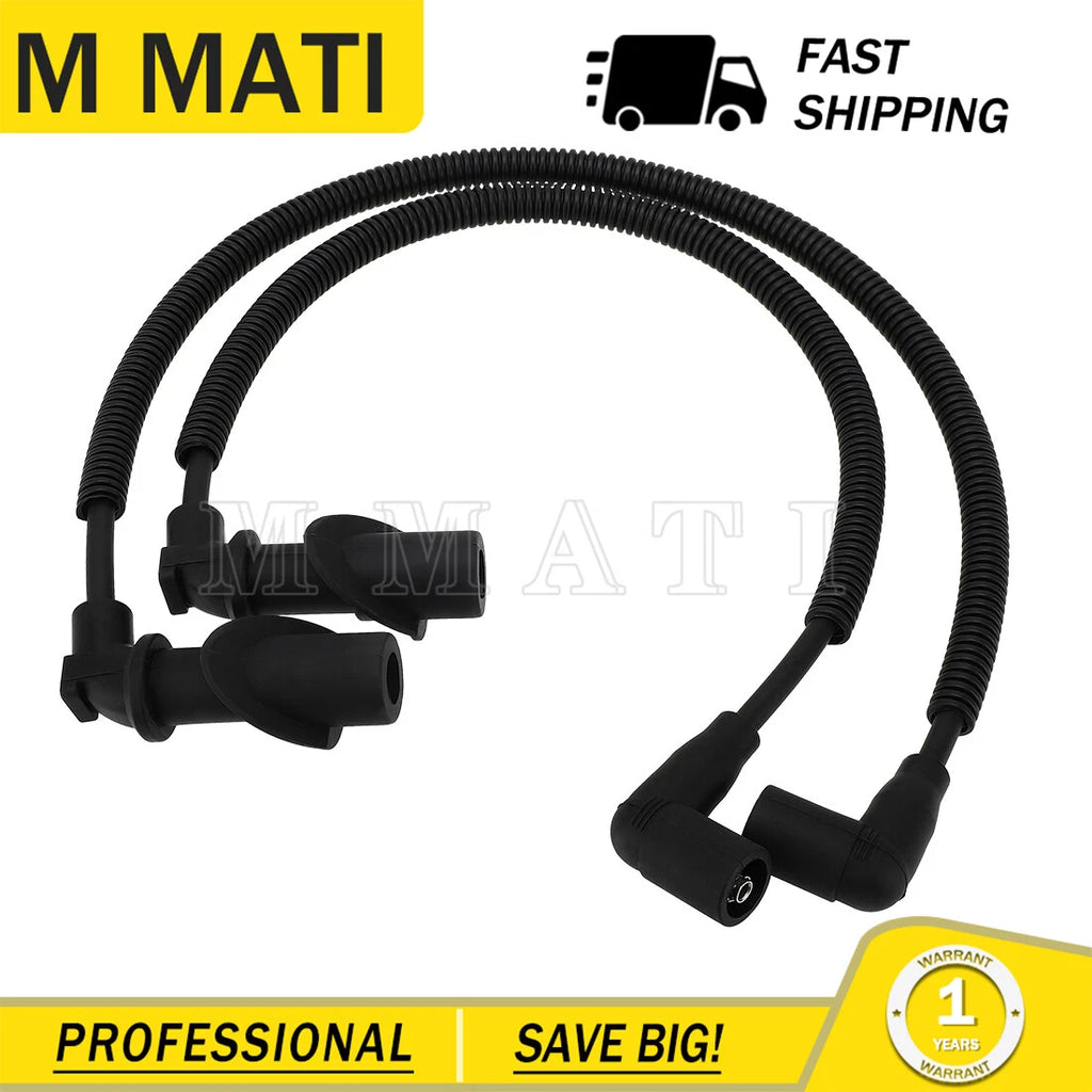 2X Ignition Coil Spark Plug Wire for Polaris RZR HD XP Sportsman (800/700)