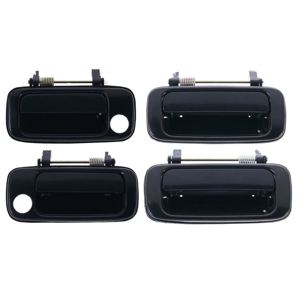 4pc Front/Rear Left & Right Outer Door Black for Toyota LC J80 (1990–1998)