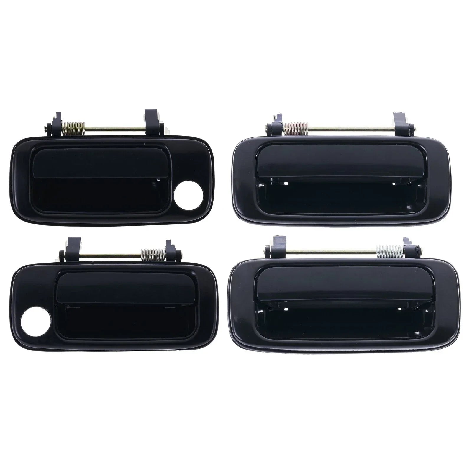 4pc Front/Rear Left & Right Outer Door Black for Toyota LC J80 (1990–1998)