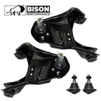 Set of 4 Front Upper Control Arms & Lower Ball Joints for Chevy 4WD