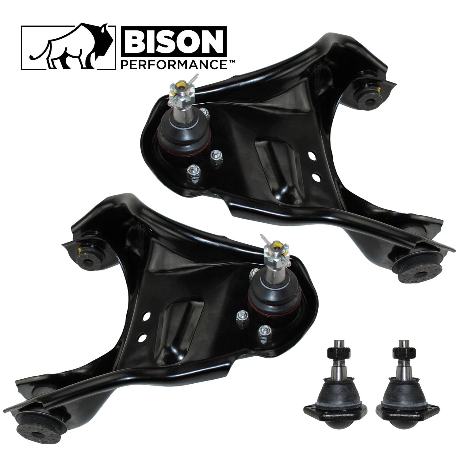 Set of 4 Front Upper Control Arms & Lower Ball Joints for Chevy 4WD