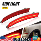 2X Red Rear Side Marker Indicator Lights for Mini Cooper R55 R56 R57 R58 R60