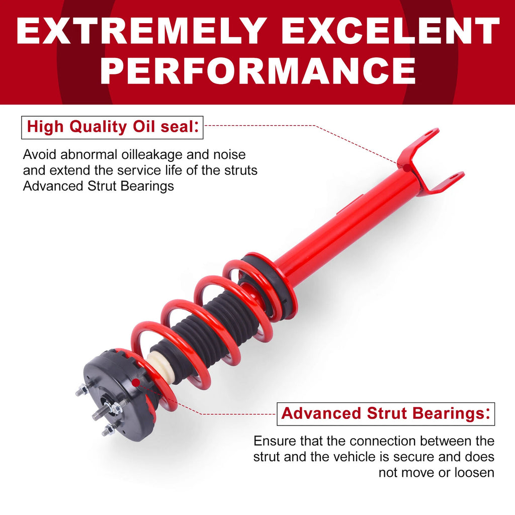 Pair Front Struts with Coil Spring for Dodge Challenger Charger (2012-2022)