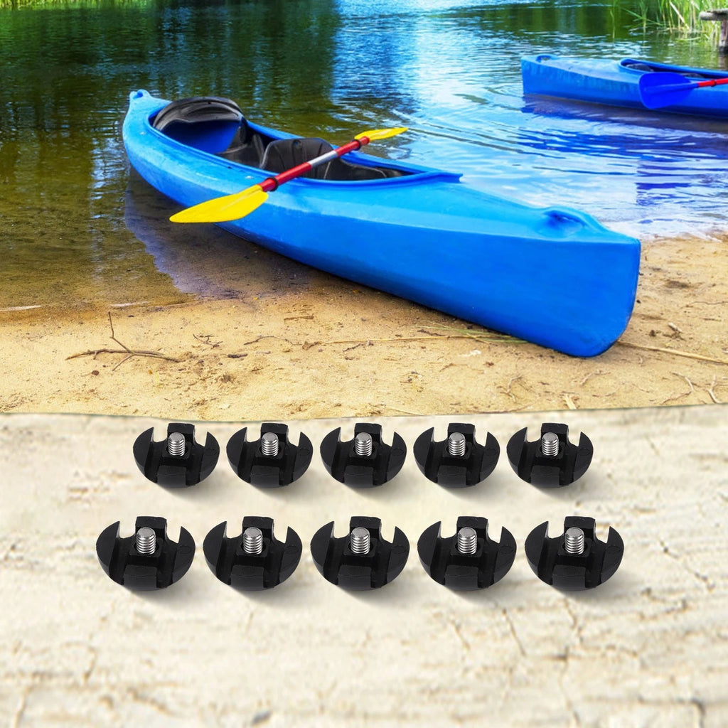 Set of 10 Elastic Rope Mount Safety Buckle Hooks with Screws