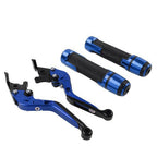 Blue Brake Clutch Lever Handlebar Grip Set for Yamaha FJR XJR 1300 (2001-2023)