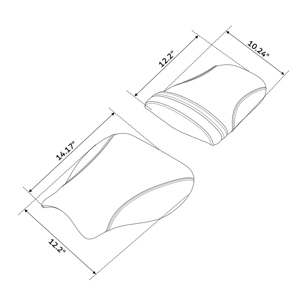 Rider & Passenger Pillion Seats for Honda CBR600RR (2007–2025) 24 23 22