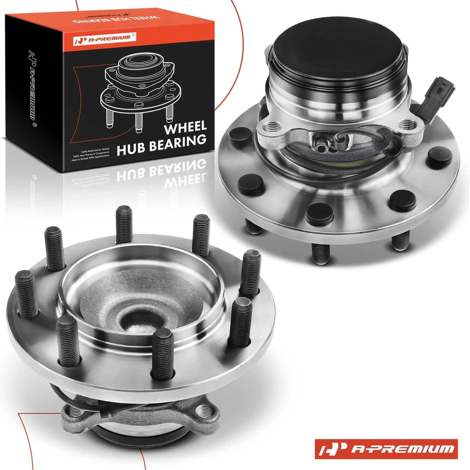 2X Front Wheel Hub & Bearing Assembly for Nissan NV1500 NV2500 NV3500 (2012–2021)