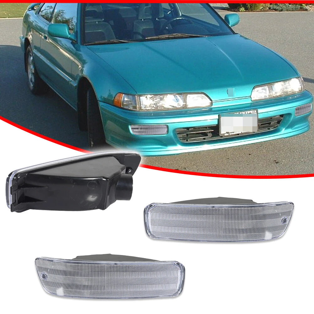 Clear Front Bumper Turn Signal Lights for Acura Integra (1992–1993)