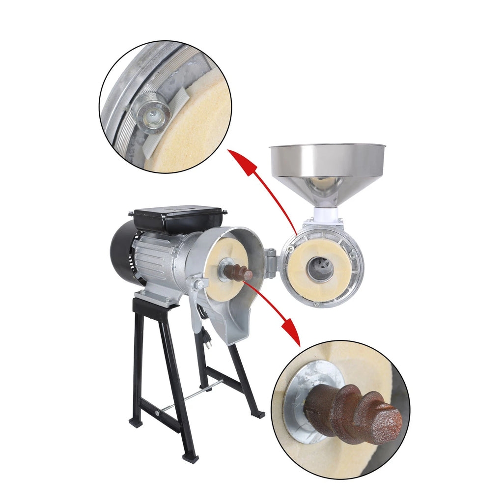 Electric Grain Mill Grinder for Corn Wheat Cereal (110V)