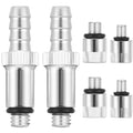 6 Piece Marine Grade Aluminum Oil Pump Adapter Kit 3/8 Swivel 8mm 10mm