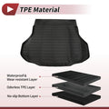 Trunk Mat for Hyundai Elantra 2021-2025 TPE Cargo Liner Replacement Black