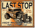 Tin Metal Sign for Hot Rod Classic Car Garage Muscle V8 (Vintage)