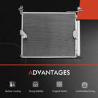 Radiator and A/C Condenser with Drier for Toyota 4Runner 4.0L (2003–2009)