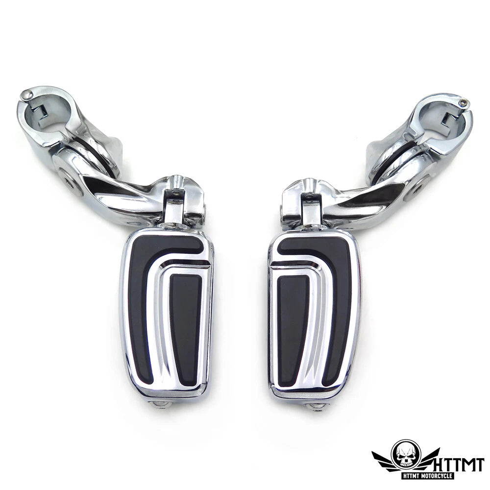 Chrome 2.5" Short Foot Peg Kit for Honda Shadow VT600 (1988–1999)