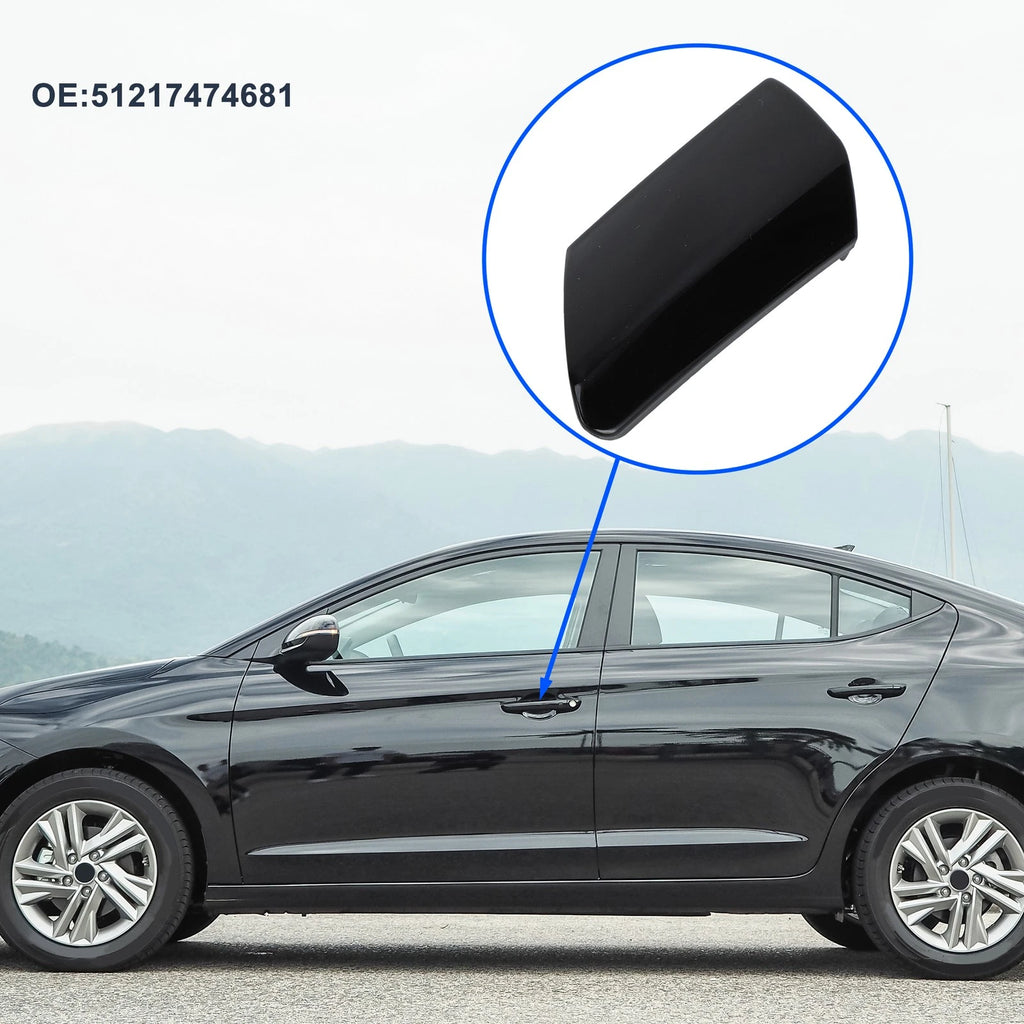 Front Left Door Knob Cover for BMW 7-Series G11 G12 (2017–2022) No. 51217474681 Black