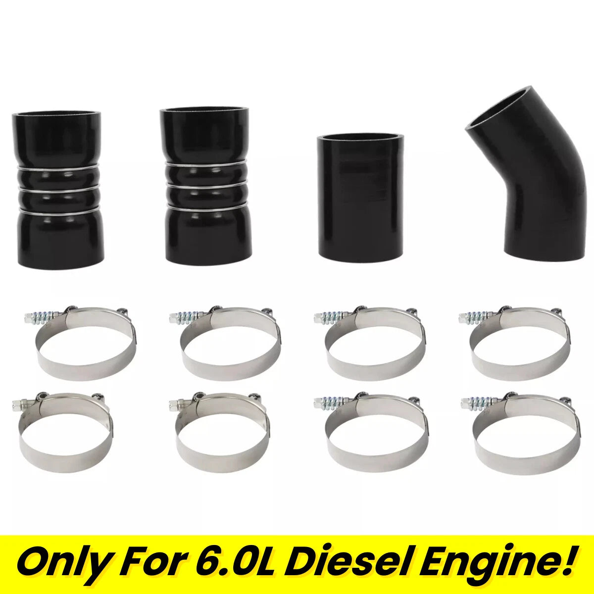 Turbo Intercooler Pipe Boot Clamps Kit for Ford F250-F550 (2003–2007)