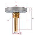 Metal Thermometer Test Meter for Boiler (6.3cm x 6.3cm x 6.7cm)