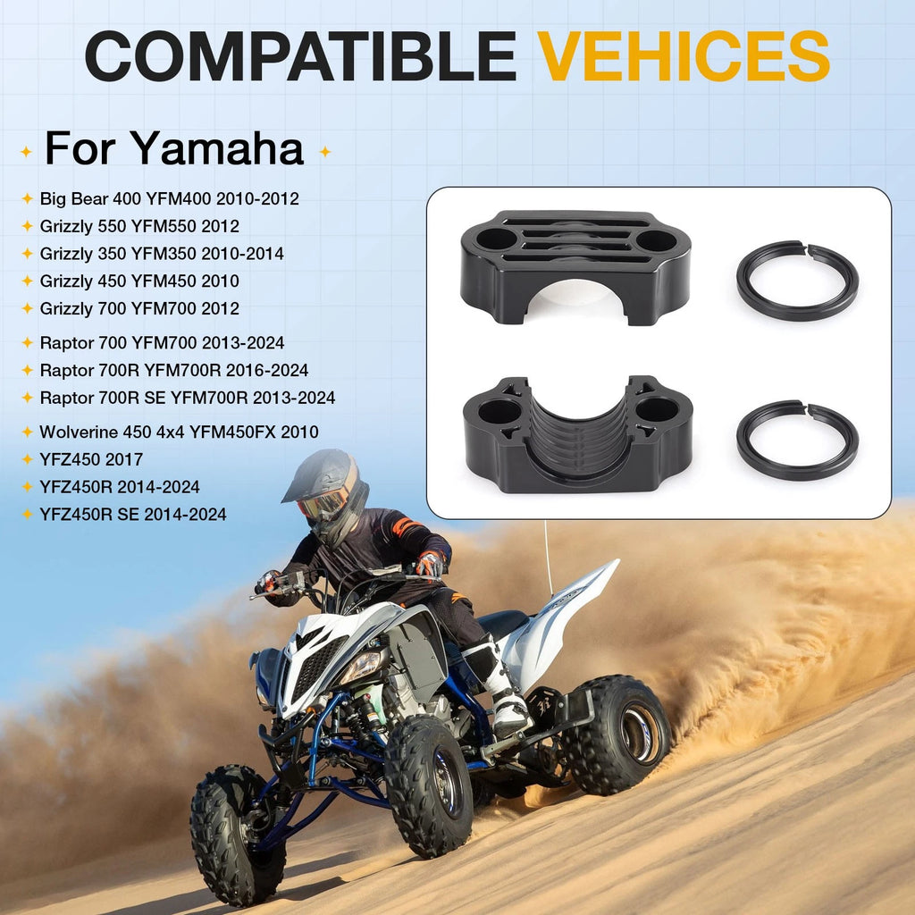 Steering Stem Bushing & Seal Kit for Yamaha Grizzly 350 450 550 700 Raptor 700 (2007–2021)