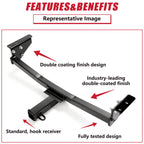 2" Trailer Hitch Receiver for Nissan Rogue (2008-2020)