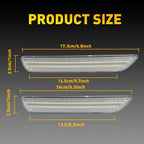 Set of 4 LED Side Marker Lights for Ford Mustang (2010–2014)