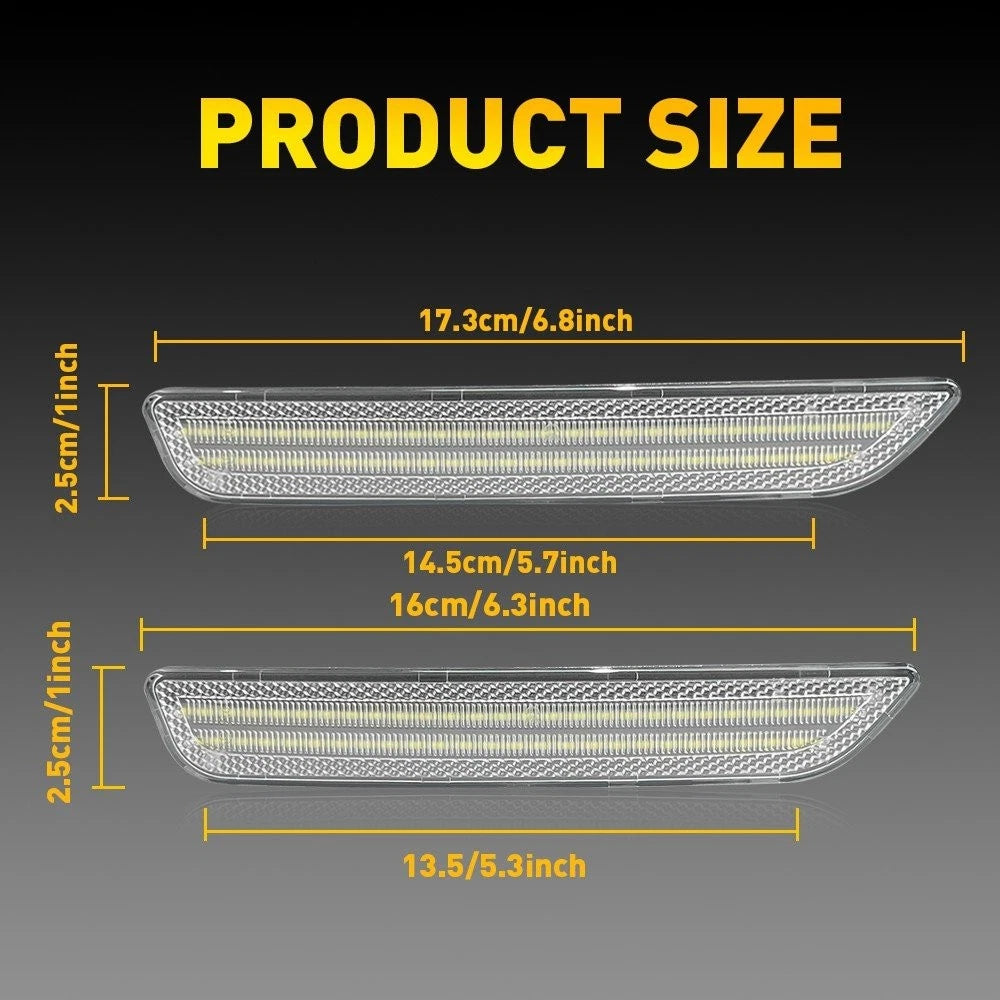 Set of 4 LED Side Marker Lights for Ford Mustang (2010–2014)