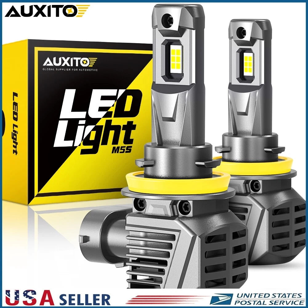 H11 H8 LED Headlight Bulb Kit for Hi/Low Beam (100W, 60000LM, 6000K)