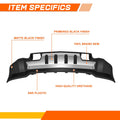 Front Lower Apron Skid Plate w/ Chrome Panel for Silverado 2500 3500 HD (2015–2019)