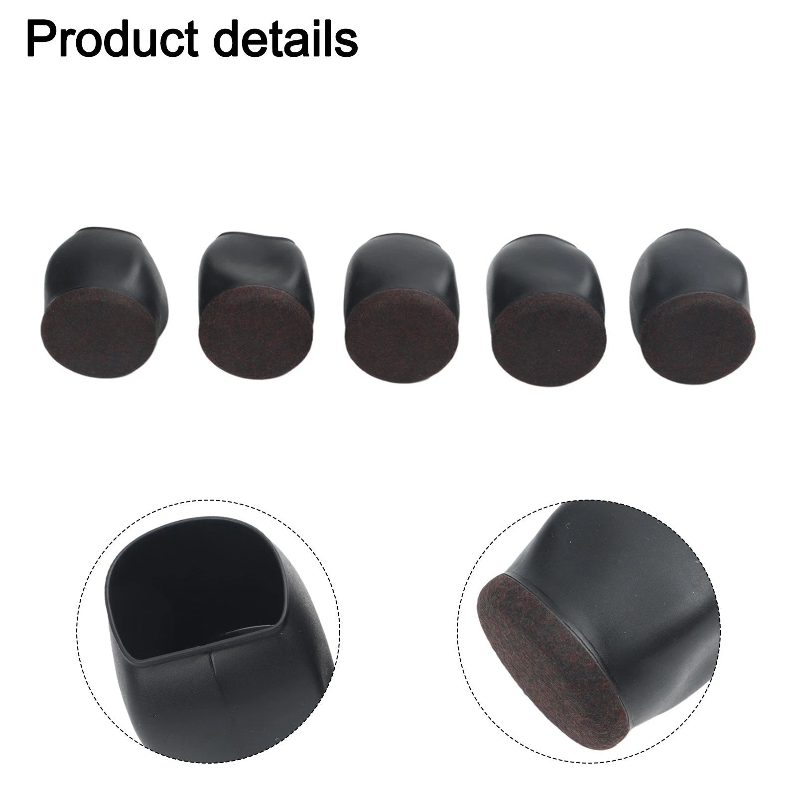 5 Pack Chair Wheel for Office Chairs Dining Chairs (Floor Protection)