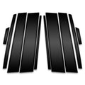 10pc Carbon Fiber Pillar Post Covers for 2019-2023 Toyota RAV4