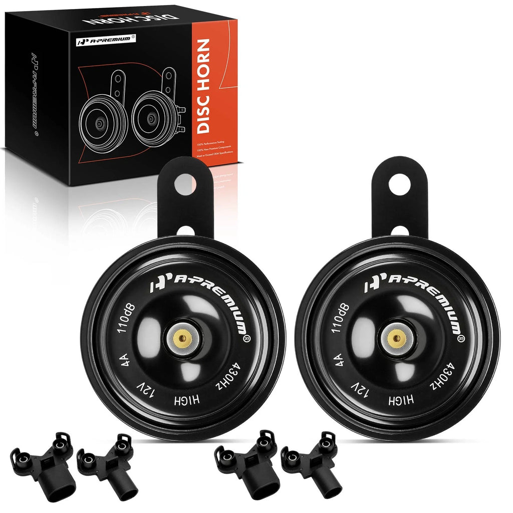 2X Disc Horn with 4 Connectors for BMW Sedan X Series Mini Land Rover