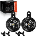 2X Disc Horn with 4 Connectors for BMW Sedan X Series Mini Land Rover