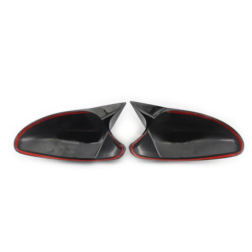 Black Rearview Mirror Cover Caps for BMW E81 E82 E87 E88 E90 E91 E92 (2006-2013)