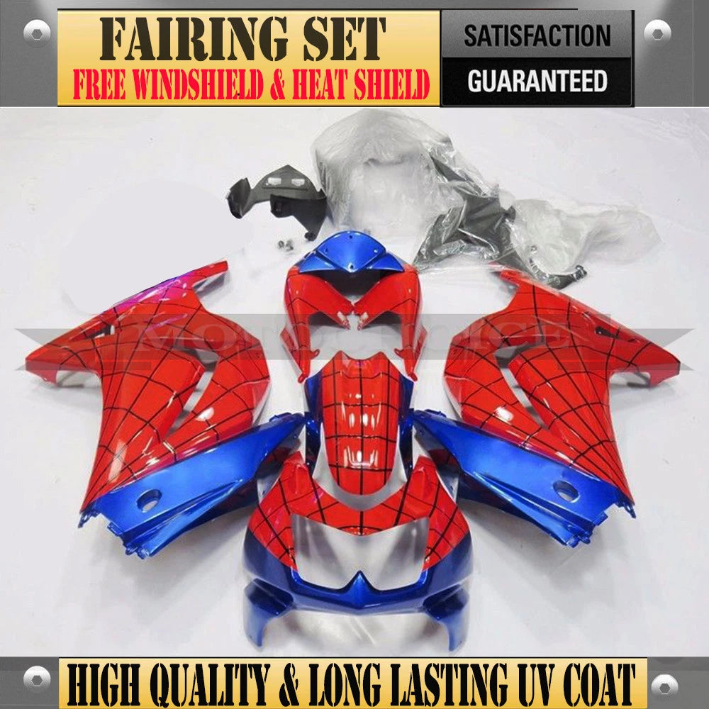 Fairing Kit for Kawasaki Ninja 250R EX250 (2008–2012) ABS Bodywork Spiderman