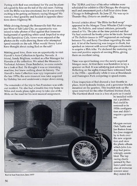 Morgan Three Wheeler Racing & Restoration Book