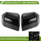 1 Pair Side Mirror Cover Caps for Ford F150 (2015–2023) Gloss Black