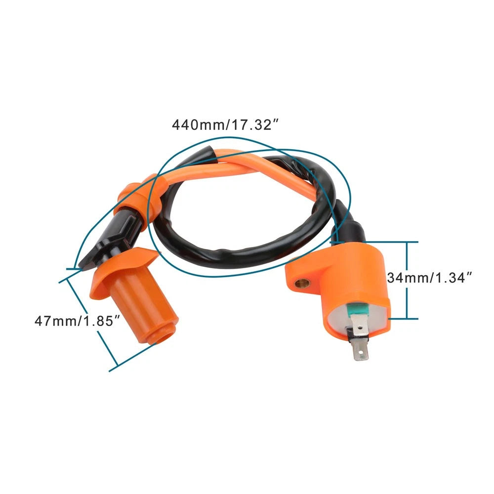 Ignition Coil for Gy6 125cc 150cc 200cc 250cc Scooter ATV Go Kart (2000–2023)