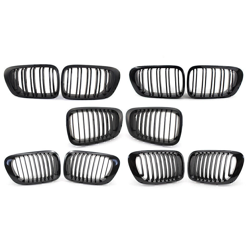 Pair Front Kidney Grille for BMW 3 Series E46 (1998–2006) M3 Coupe