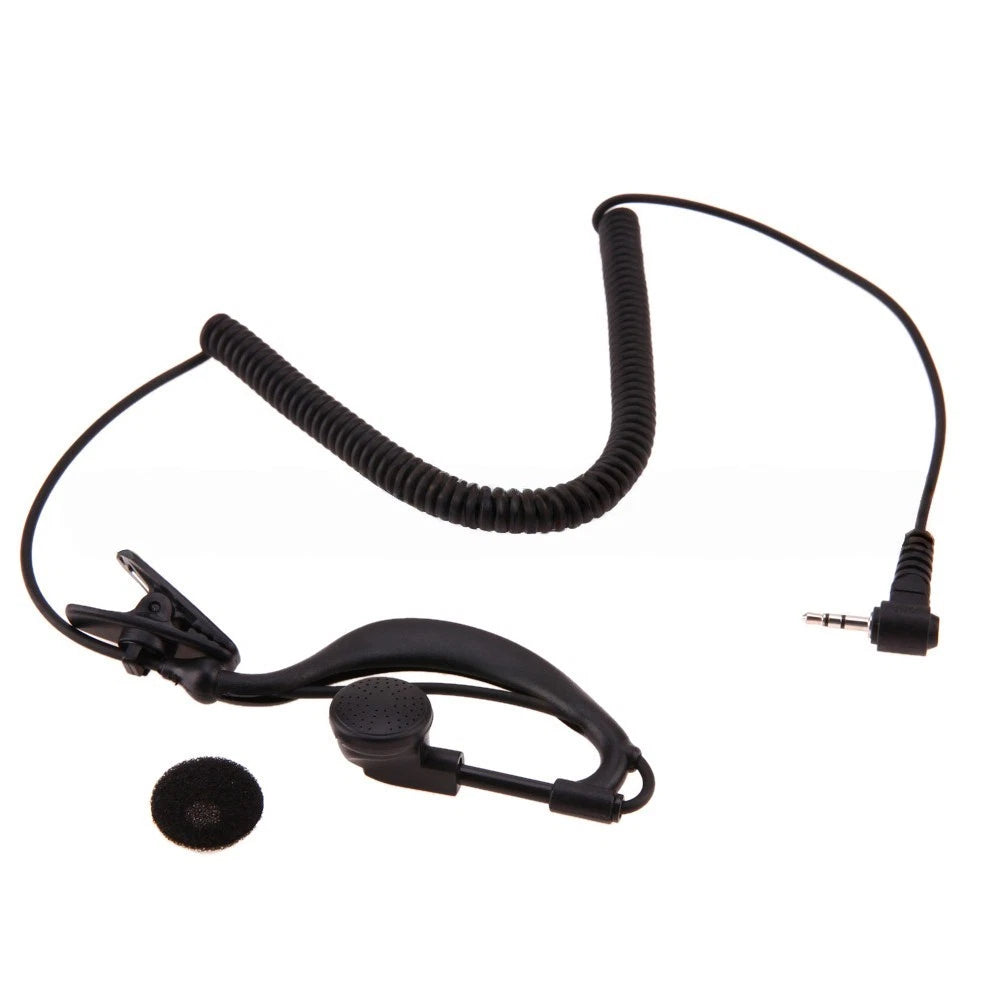 2.5mm Curved Single Ear Headset for Construction Site Radio (2010–2023)
