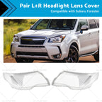 Pair Headlight Lens Cover Replacements for Subaru Forester (2008–2012)