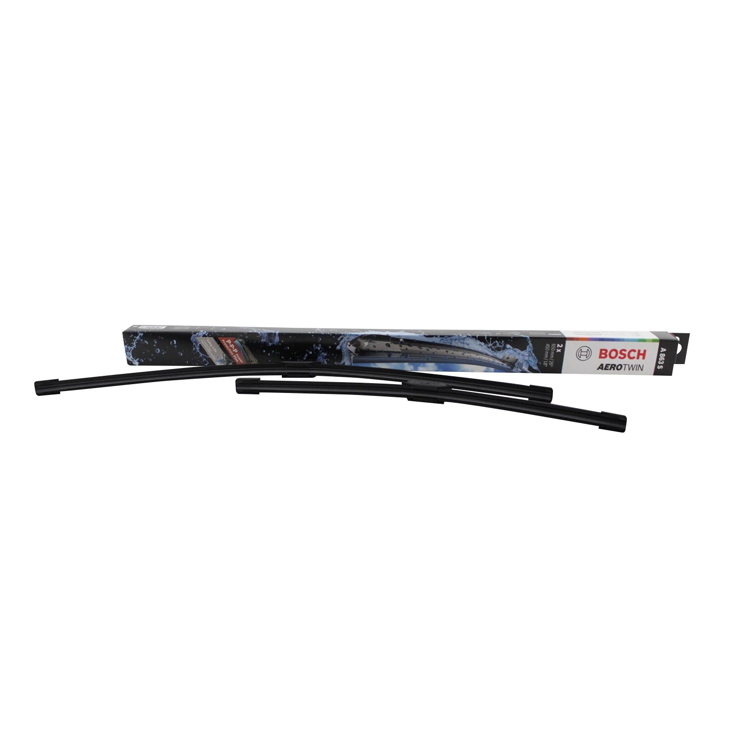 Set of 2 Bosch Windshield Wiper Blades for Audi A3 RS3 S3 GTI Golf R (2013–2020)