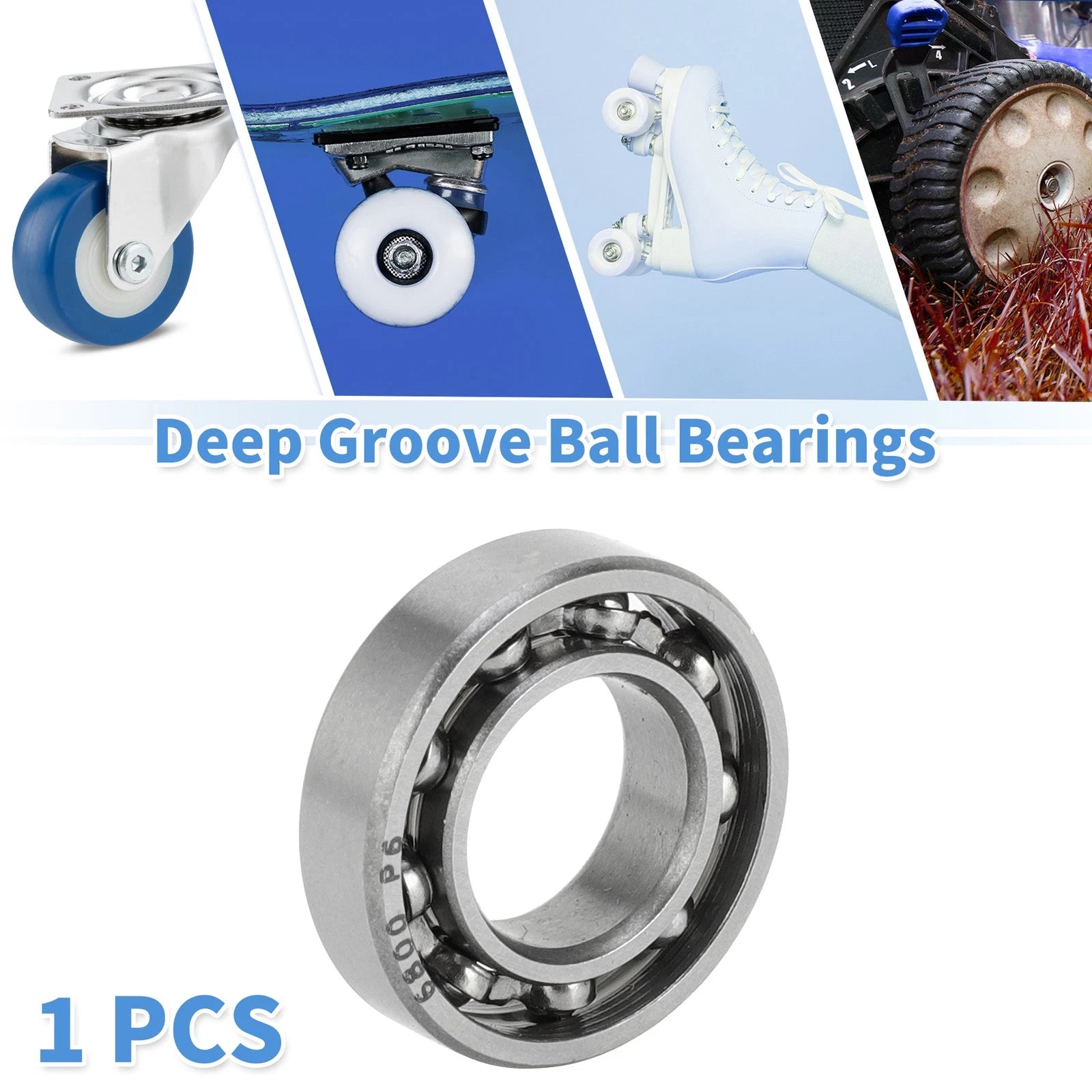 Deep Groove Ball Bearing 10x19x5mm for Scooter Skateboard (1 Pc)