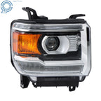 Chrome HID Headlight with LED DRL for GMC Sierra 2500HD/3500HD (2016-2019)