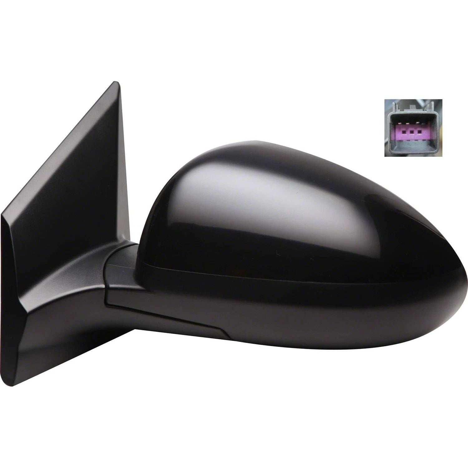Replacement Ready to Paint Driver Side Power Mirror w/Heated Glass