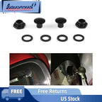 Black Rear Glass Strut Hardware Kit for Honda Civic 3Dr Hatchback EG6 (1992–1995)
