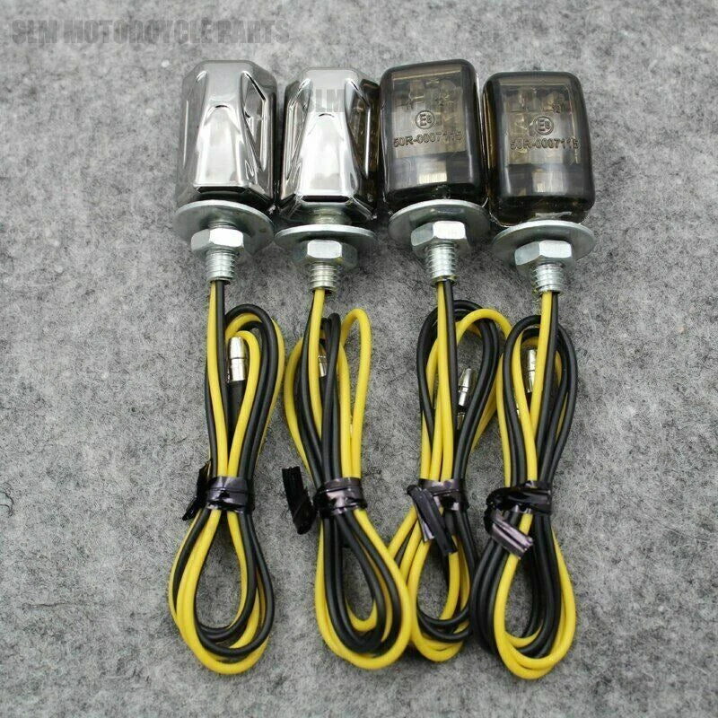 4X Mini LED Turn Signal Light Indicators for Motorcycle (6mm)