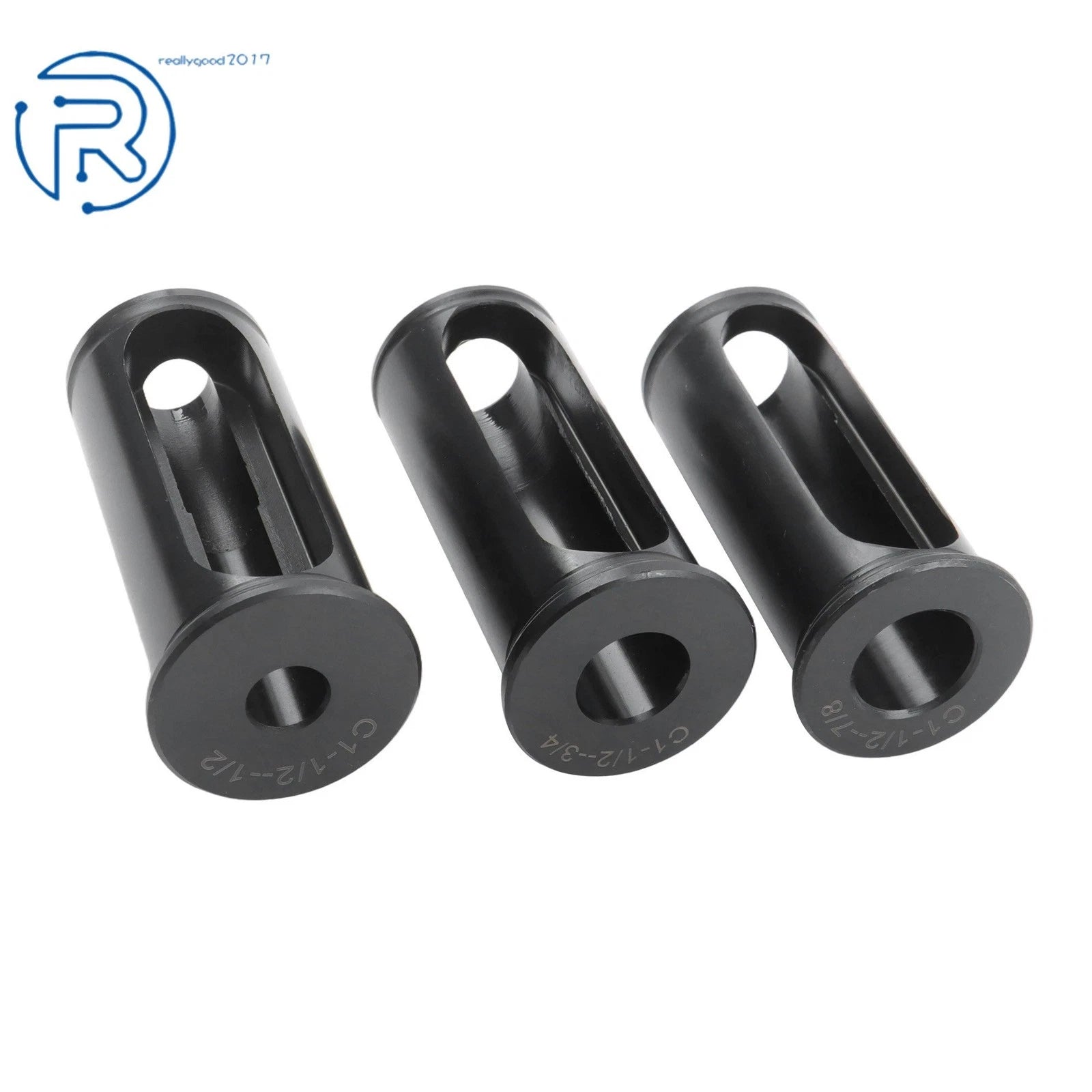 Boring Bar Lathe Turret Tool Holder Block 1.5" ID & 5 Pcs C Reduction Sleeves