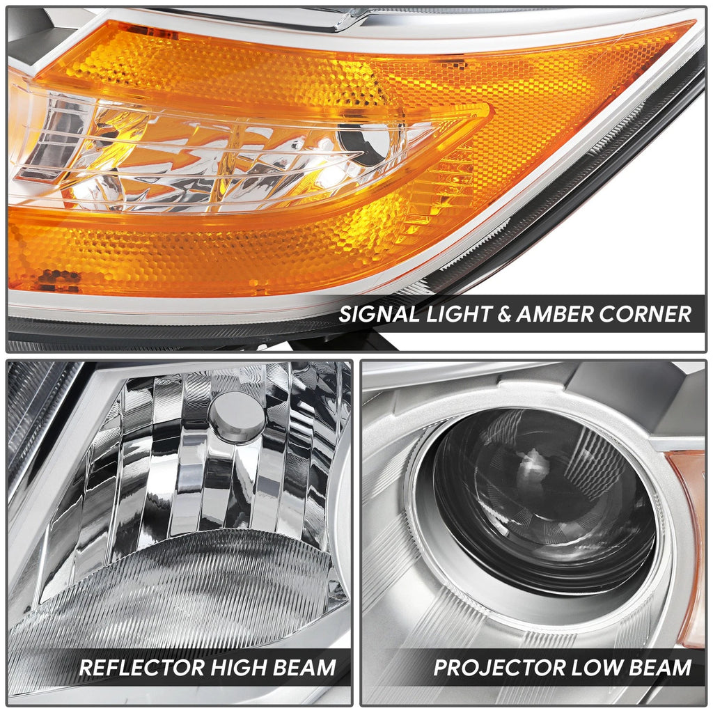 OE Style Projector Headlight for Honda Odyssey (2011–2013) - Left Side, Chrome
