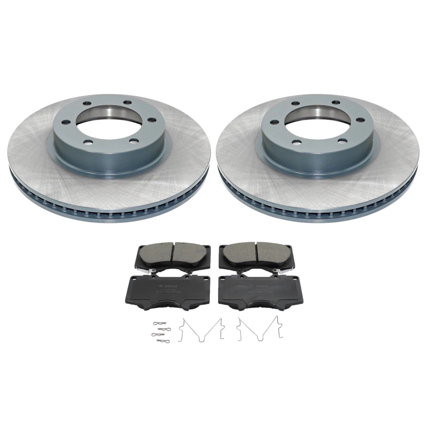 DuraGo Front Rotors & Bosch QuietCast Ceramic Pads for Lexus GX470, 4Runner (2003–2009)