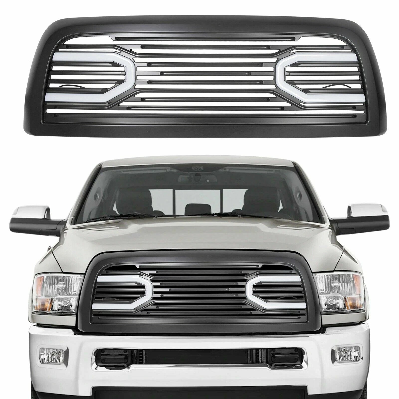 Grille Shell & Lights for Dodge Ram 2500 3500 4500 5500 (2010–2018)