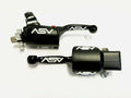 Shorty Brake Clutch Perch Levers for KLX 300R (2000–2006) - Black Pair